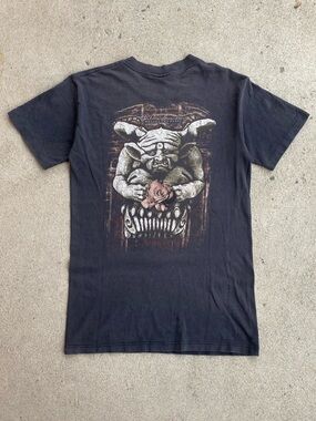 1993 Vintage Goth Gargoyle Faded Tee Shirt